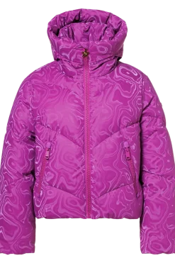 Online Aeliana Swirl Damask Down Ski Jacket Women Ski Jackets