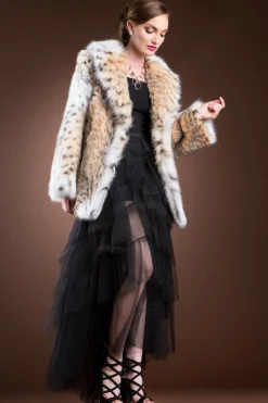 American Lynx Fur Jacket Women Fur Jackets