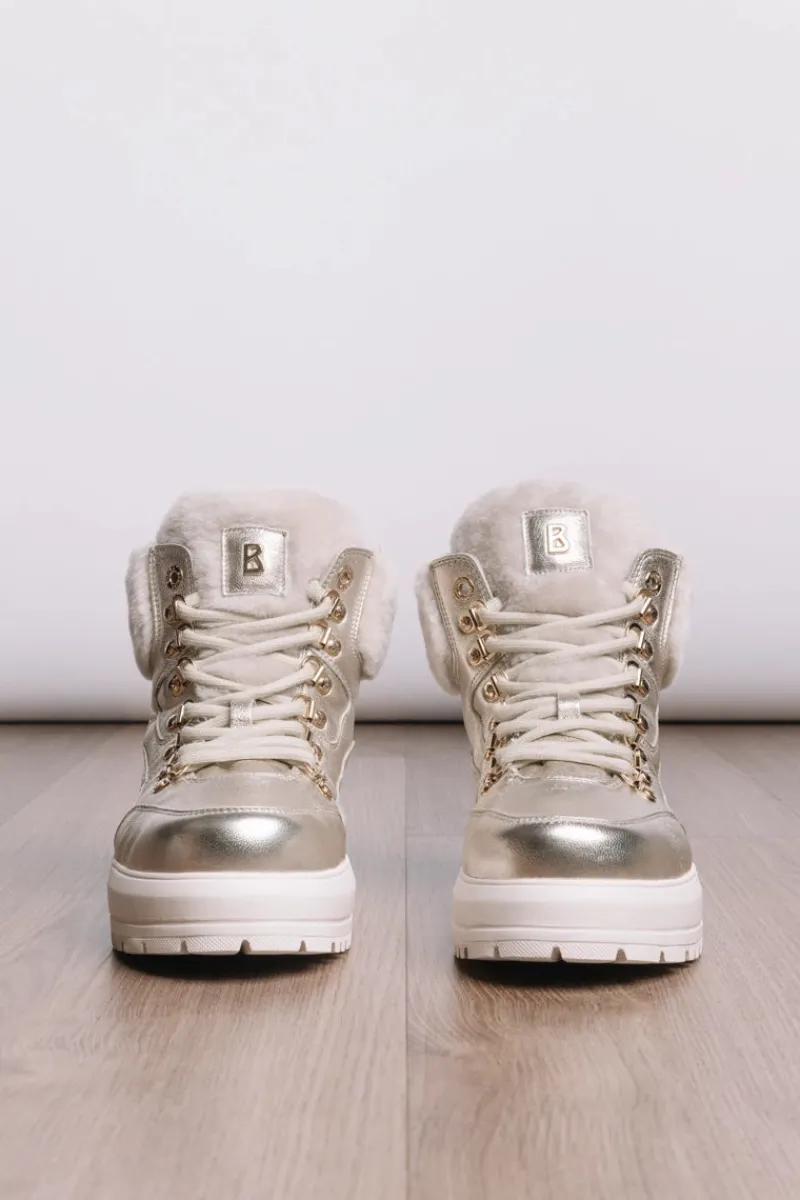 Clearance Antwerp Metallic Leather Shearling Boots Women Après Ski|Boots & Handbags