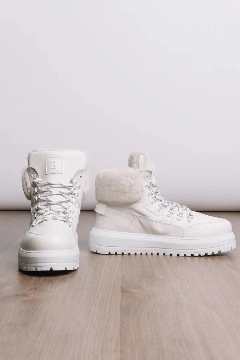Hot Antwerp Nappa Leather Shearling Boots Women Après Ski|Boots & Handbags