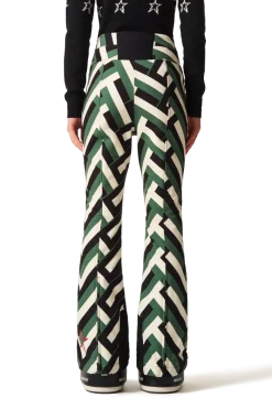 Clearance Aurora High-Waist Flare Print Ski Pants Women Ski Pants