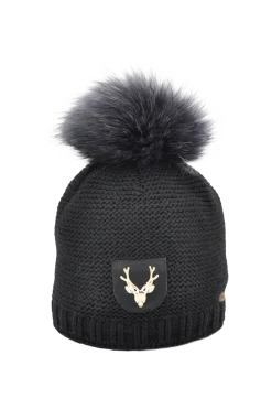 Outlet Avanti Gold Deer Patch - Merino Wool Hat Women Hats|Ski Accessories & Gear