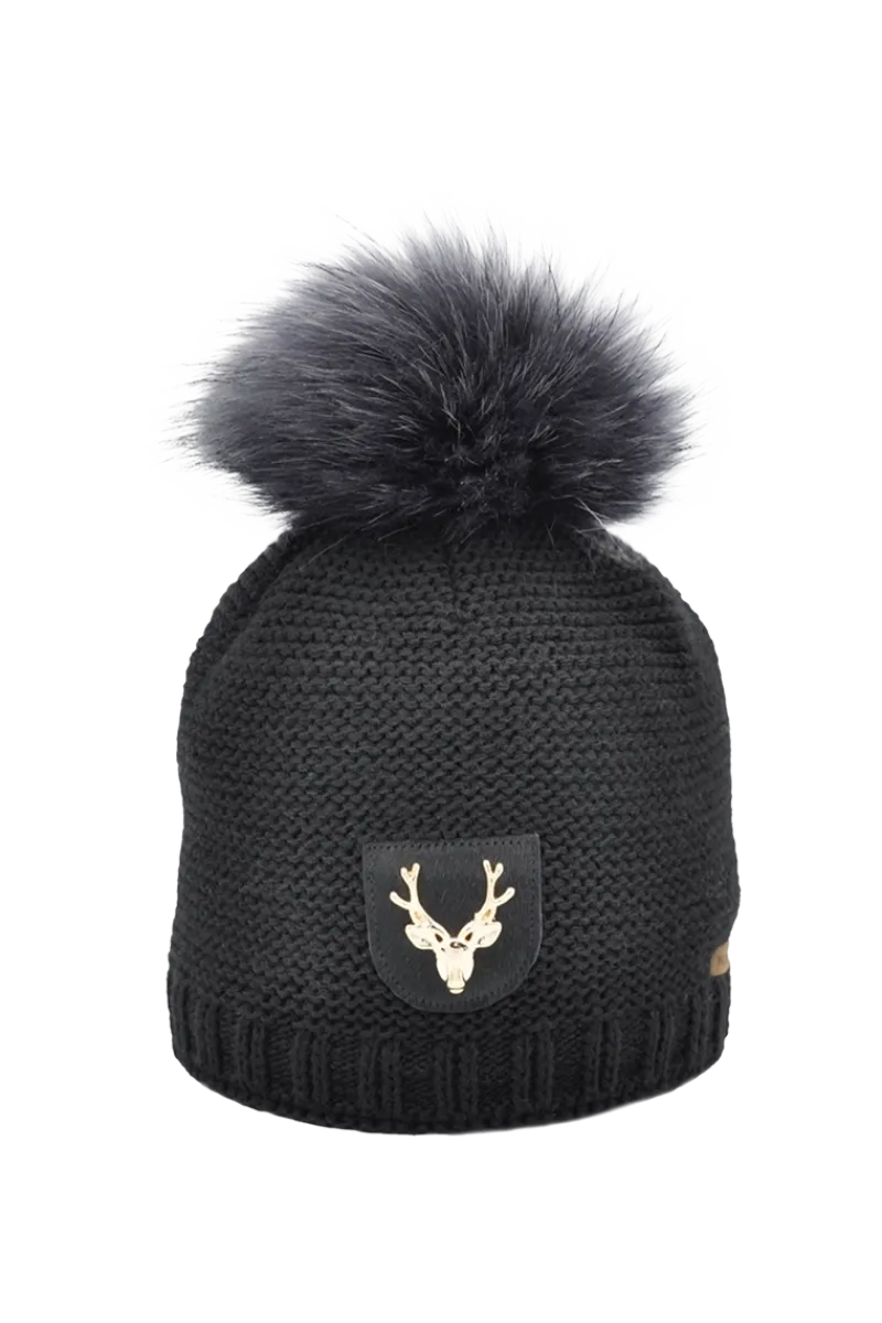 Outlet Avanti Gold Deer Patch - Merino Wool Hat Women Hats|Ski Accessories & Gear