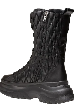 Discount Banff Quilted Side-Zip Lug Sole Shearling Boots Women Boots & Handbags