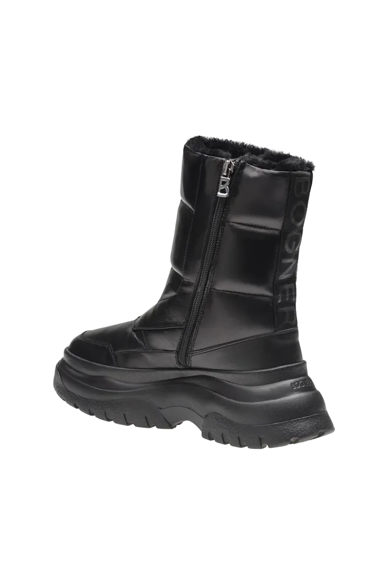 New Banff Side-Zip Lug Sole Shearling Boots Women Après Ski|Boots & Handbags