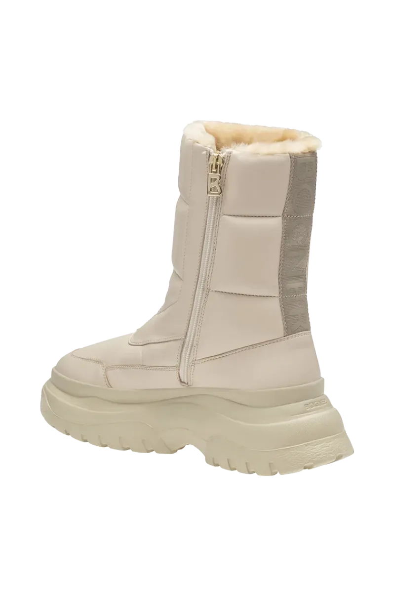 New Banff Side-Zip Lug Sole Shearling Boots Women Après Ski|Boots & Handbags