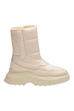 New Banff Side-Zip Lug Sole Shearling Boots Women Après Ski|Boots & Handbags