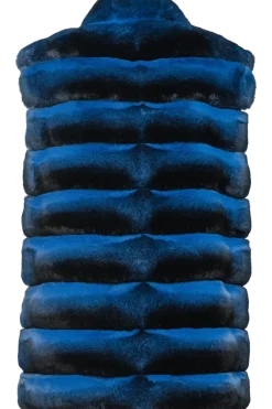 New Bold Colored Horizontal Chinchilla Fur Vest Women Chinchilla|Fur Jackets