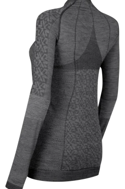 Discount Bright Crewneck Black Wool Knit Sweater Women Ski Layers