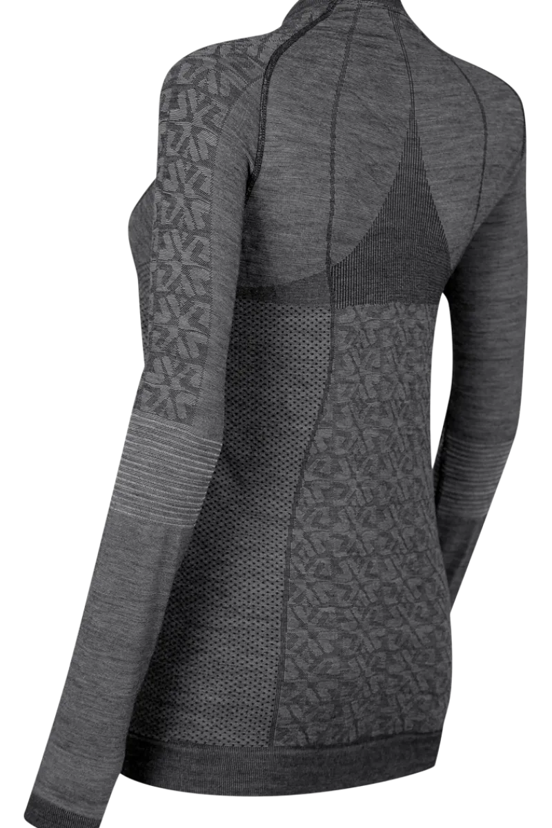 Discount Bright Crewneck Black Wool Knit Sweater Women Ski Layers