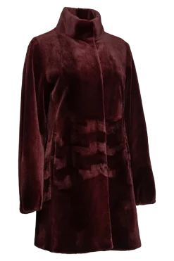 Sale Sheared Patterned Mid-Length Mink Fur Coat Women Mink|Fur Coats