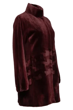 Sale Sheared Patterned Mid-Length Mink Fur Coat Women Mink|Fur Coats