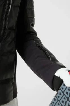 Hot Calem-D Down Sport Leather Ski Jacket Ski Jackets