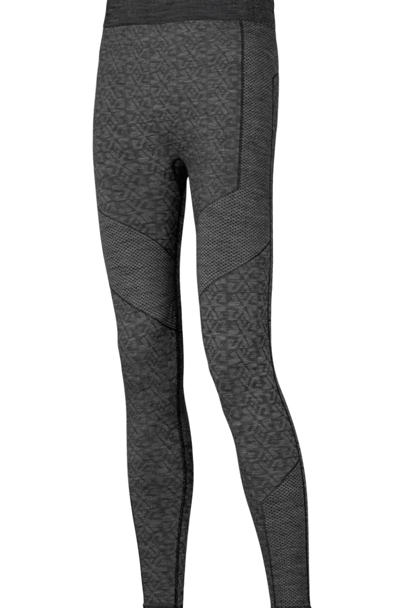 Hot Campanula Black Wool Base Layer Leggings Women Ski Layers