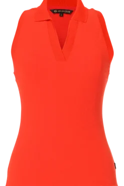 Outlet Caroline Sleeveless Ribbed Polo Top Women All Activewear