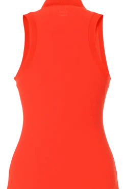 Outlet Caroline Sleeveless Ribbed Polo Top Women All Activewear