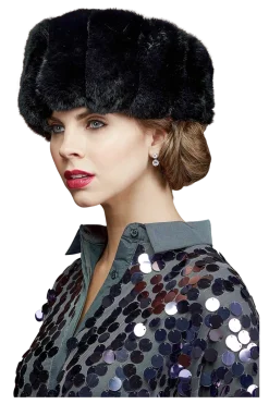 Chinchilla Brim Fur Hat-Sheared Mink Fur Crown Women Hats|Chinchilla