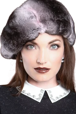 Best Chinchilla Fur Beret Women Hats|Chinchilla