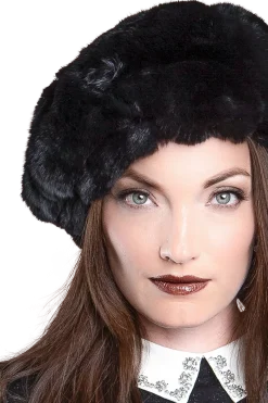 Best Chinchilla Fur Beret Women Hats|Chinchilla