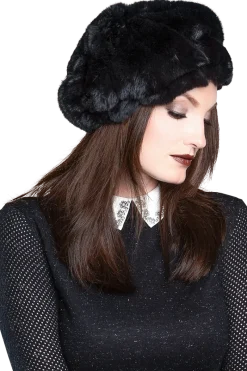 Best Chinchilla Fur Beret Women Hats|Chinchilla
