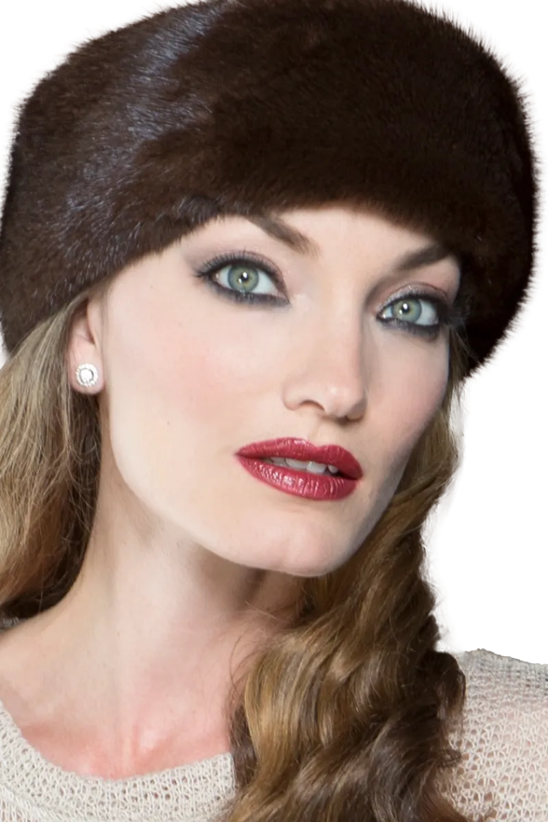 New Classic Mink Fur Headband Women Headbands & Earmuffs|Mink