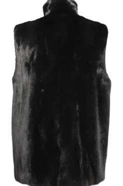 Online Classic Mink Fur Vest - Wing Collar Women Mink