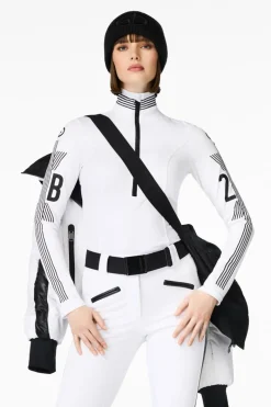 Best Corsa Graphic Print Ski Pully Women Ski Layers