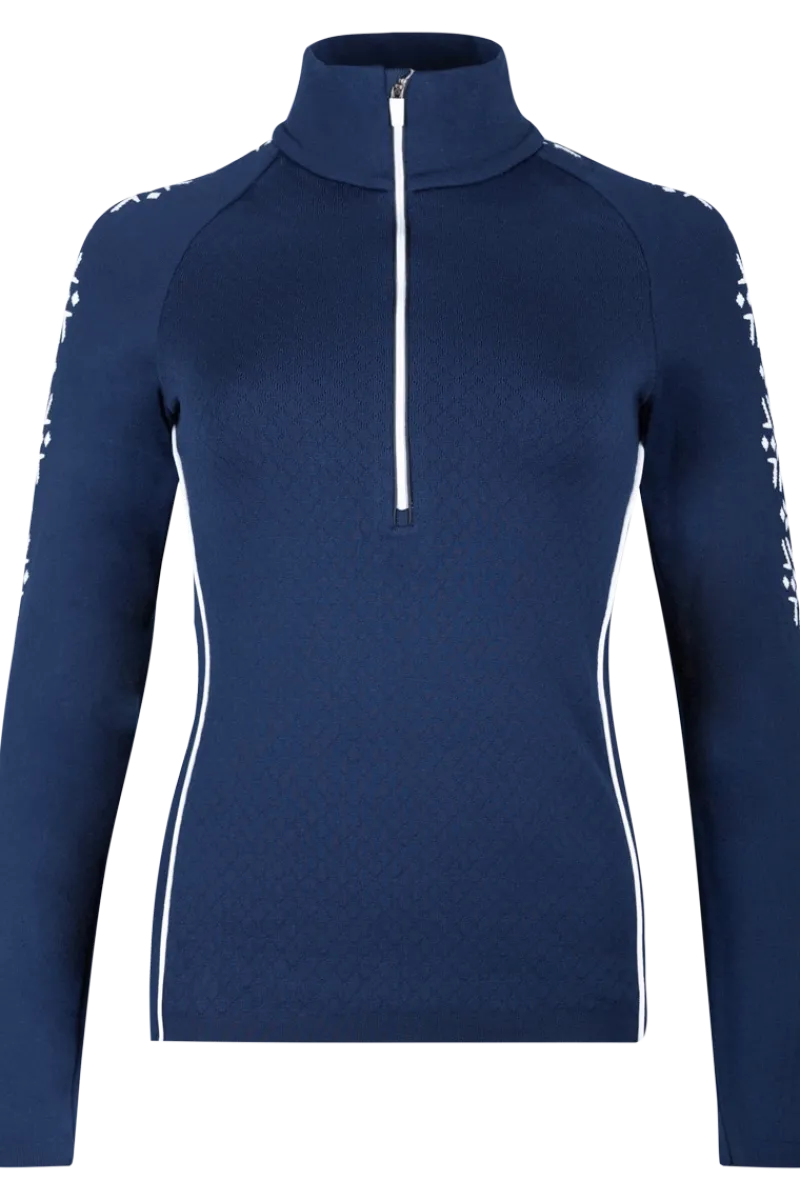 Online Crested Butte Knitted Half Zip First Layer Sweater Women Ski Layers