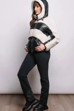 Dana Shearling & Down Ski Jacket Women Ski Jackets