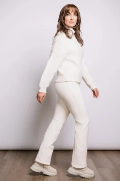 Clearance Elana 1/2 Zip Knitted Wool Sweater Women Ski Layers