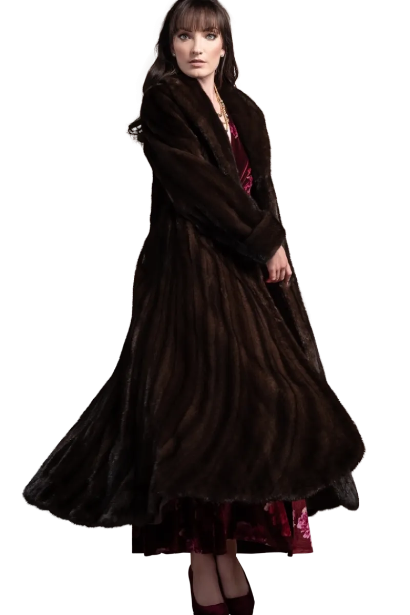 Hot Elegant Mink Flounce Fur Coat Women Mink|Fur Coats