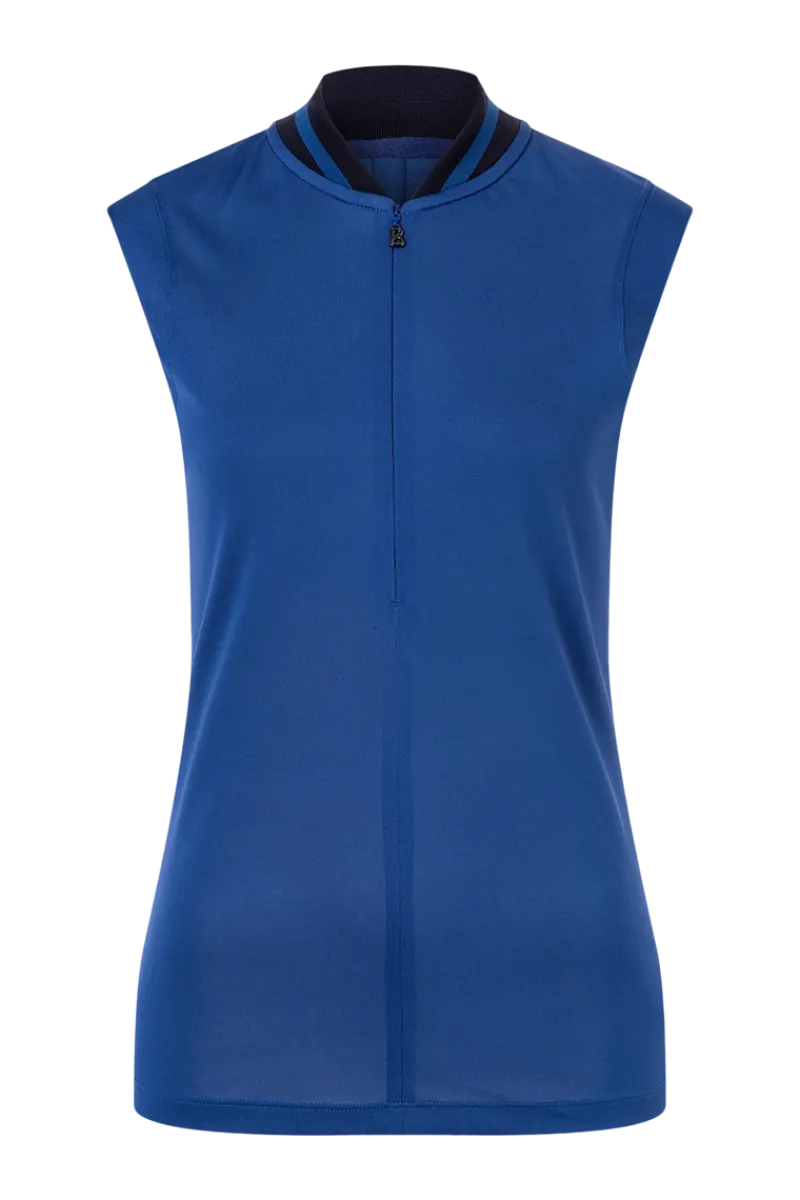 New Eva Sleeveless Half Zip Polo Golf Shirt Women All Golf Clothes