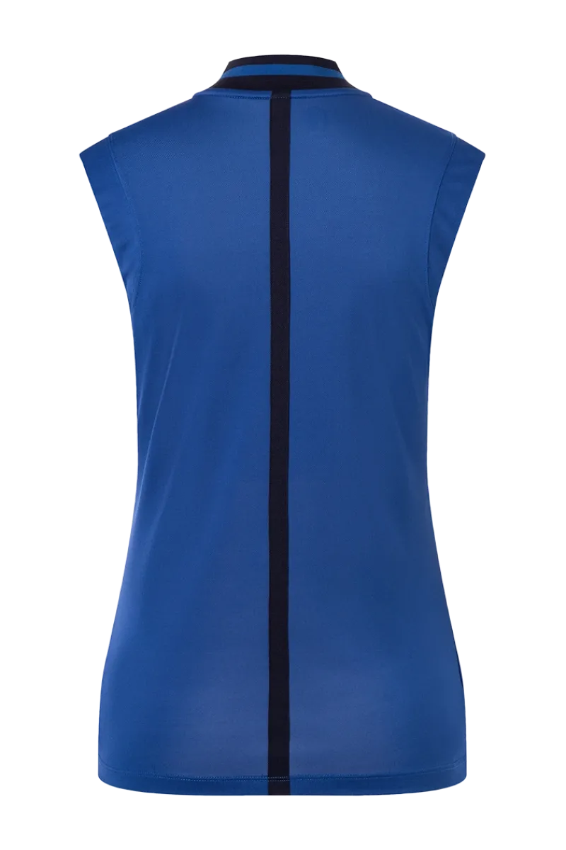 New Eva Sleeveless Half Zip Polo Golf Shirt Women All Golf Clothes