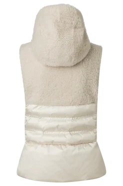 Best Fenna Hooded Shearling & Down Hybrid Vest Women Ski Layers