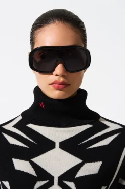 Hot Geo Merino Wool Turtleneck Sweater Women Ski Layers