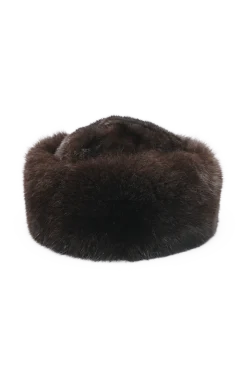 Best GiGi Mink Fur Crown and Fox Fur Roller Hat Women Hats|Fox