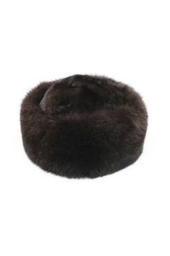 Best GiGi Mink Fur Crown and Fox Fur Roller Hat Women Hats|Fox