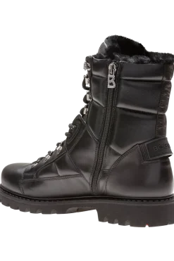 Helsinki Leather and Shearling Spike Boots Ski Accessories & Gear|Boots