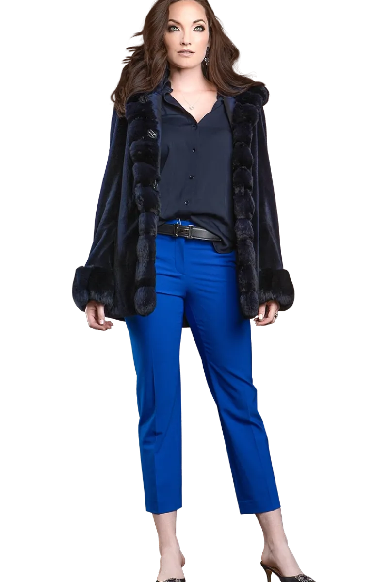 Outlet Hooded Reversible Sheared Mink and Chinchilla Fur Jacket Women Mink|Fur Jackets
