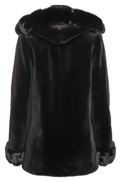 Outlet Hooded Reversible Sheared Mink and Chinchilla Fur Jacket Women Mink|Fur Jackets