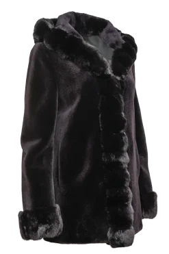 Outlet Hooded Reversible Sheared Mink and Chinchilla Fur Jacket Women Mink|Fur Jackets