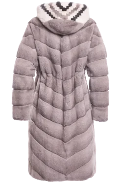 Discount Hooded Reversible & Multi-Color Tuxedo Mink Fur Coat Women Mink|Fur Coats