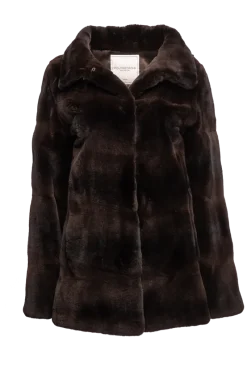 Horizontal Mink Fur Jacket Women Fur Jackets