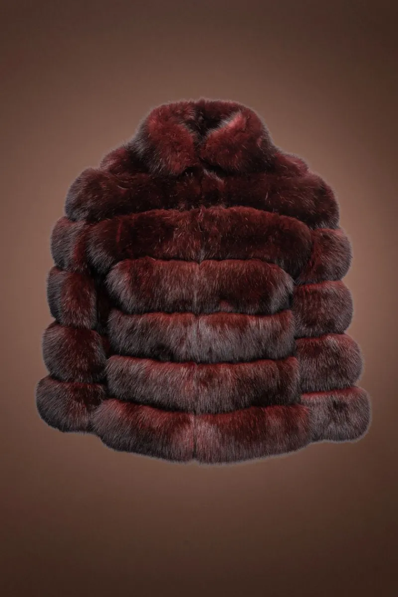 Online Horizontal Sable Fur Bolero Women Fur Jackets