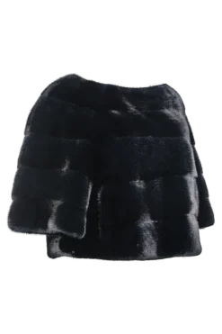 New Horizontal Solid Color Mink Fur Pull - Over - Side Zipper Women Fur Jackets|Mink