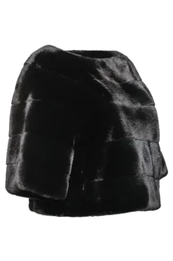 New Horizontal Solid Color Mink Fur Pull - Over - Side Zipper Women Fur Jackets|Mink