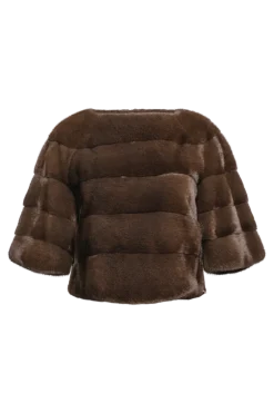 New Horizontal Solid Color Mink Fur Pull - Over - Side Zipper Women Fur Jackets|Mink