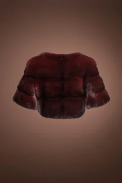 Outlet Horizontal Three Row Mink Fur Shrug Women Fur Jackets