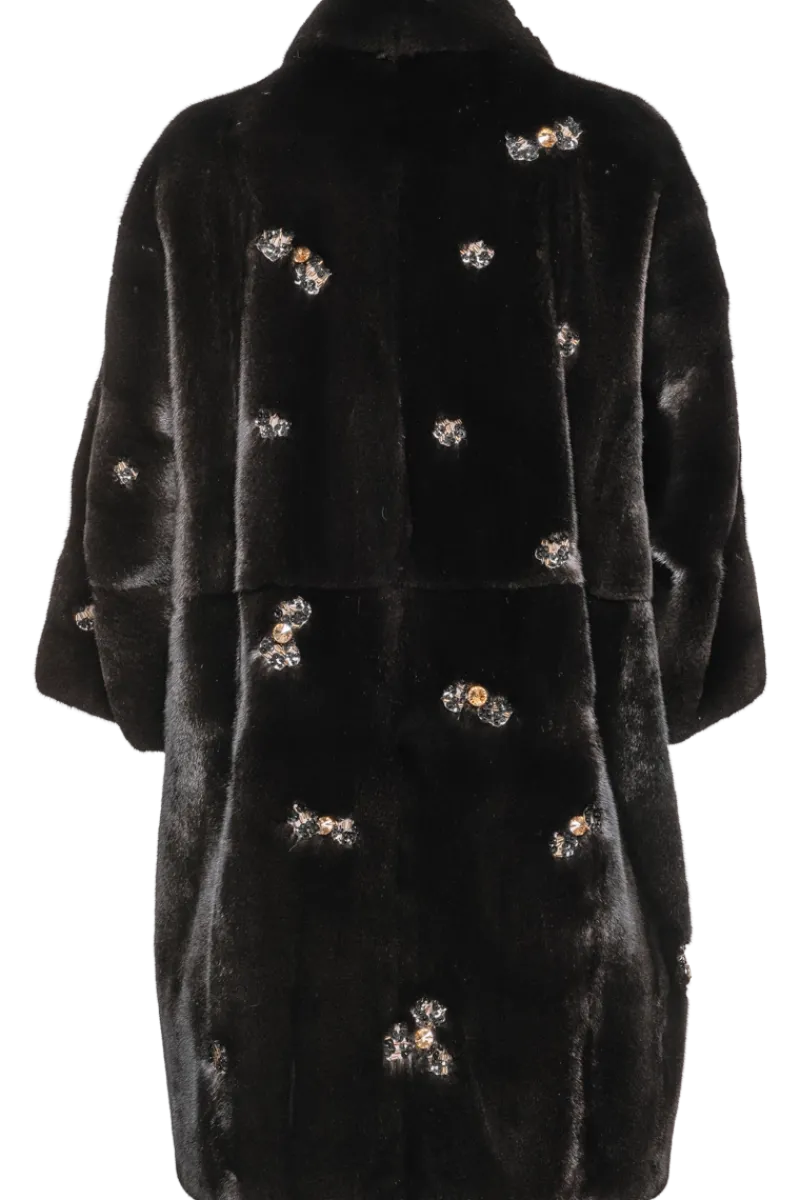 Outlet Jeweled Mink Fur Coat Women Mink|Fur Coats