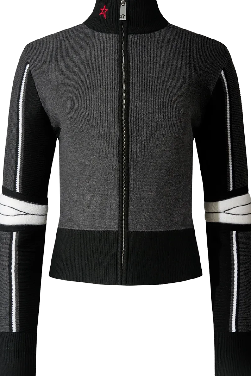 Sale JG Zip Through Knit Sweater Women Ski Layers